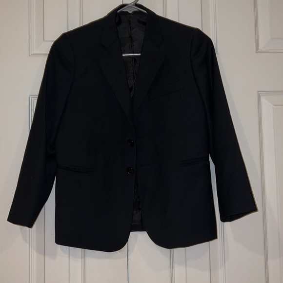 CKL Boys Black Italian Blazer striped  Suit Jacket Size 9 - Picture 1 of 9